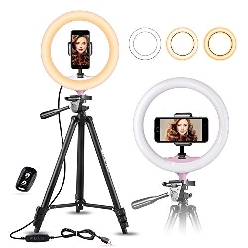 10" Selfie Ring Light with...